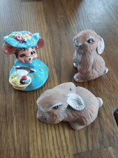 Osterhasen 3 Stck Vintage 7 cm