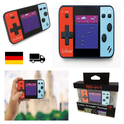 Lexibook Cyber Arcade Pocket Tragbare Handheld-Spielkonsole 150 Spiele 1,8