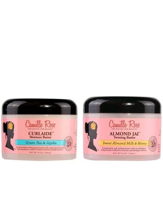 Camille Rose Curlaide Moisture Butter & Almond Jai Twisting Butter.