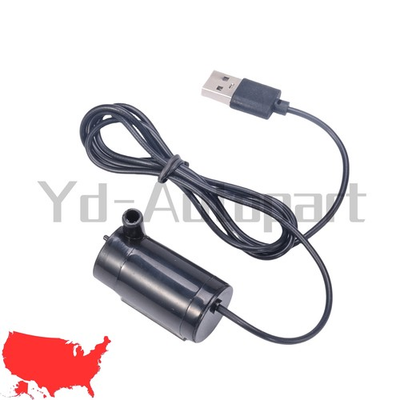 #ad Mini Water Pump Mute Submersible USB 5V 1M Cable Garden Fountain Tool Fish Tank $5.98