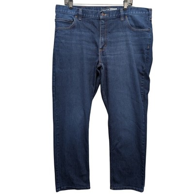 Carhartt Straight Fit Jeans Mens 40x30 Blue Everest Stretch Denim 104945