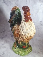 Vintage Ceramic Rooster Figurine Multicolor Farmhouse 10