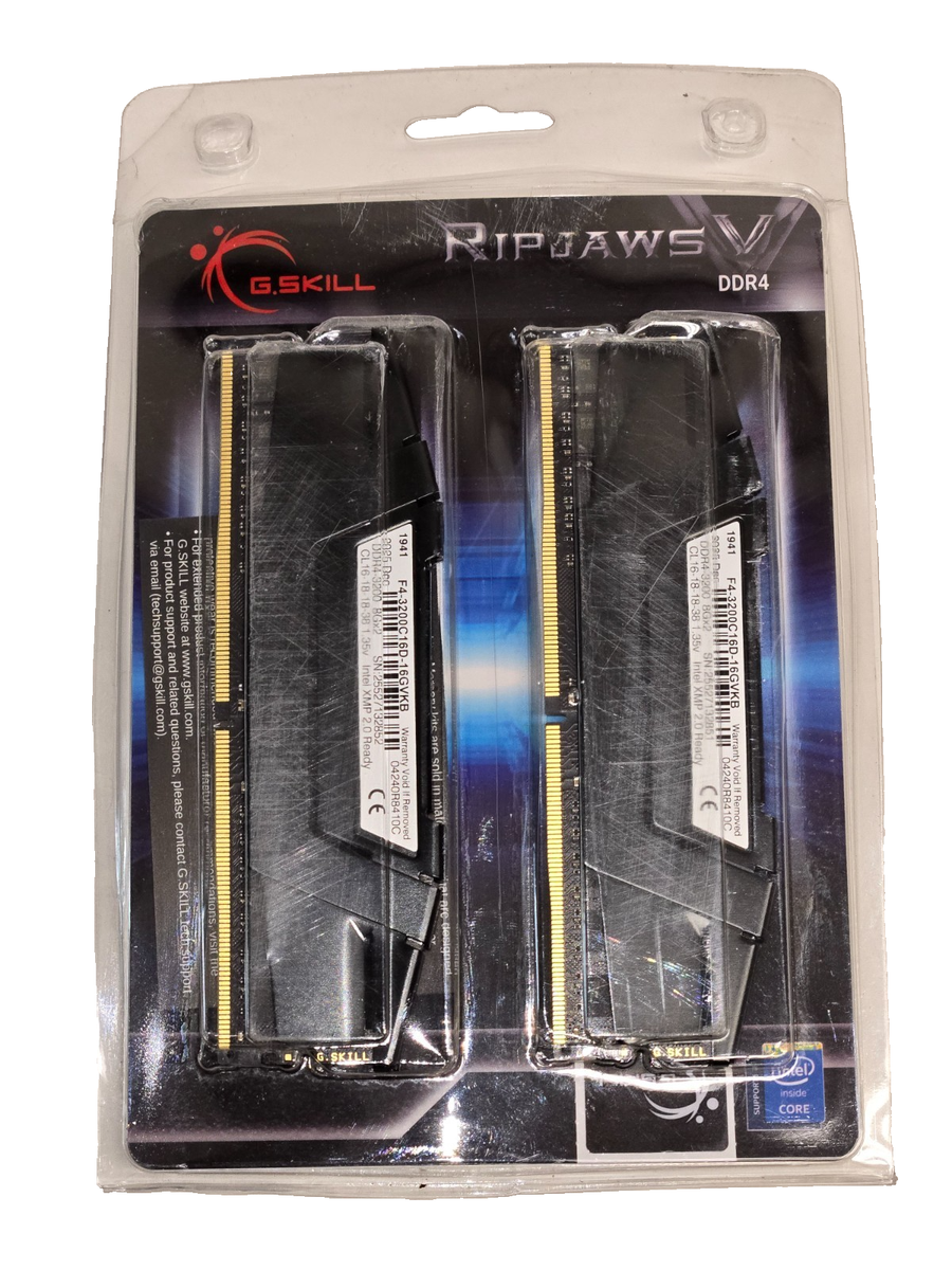 G.Skill PC RAM kit Ripjaws V F4-3200C16D-16GVKB 16 GB 2 x 8 GB