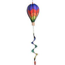 Premier Kites Hot Air Balloon - Chevron Rainbow 16" Wind Spinner