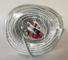 New 100' BNC Coaxial Cable for Security Camera CCTV System, Blue/Red Ends