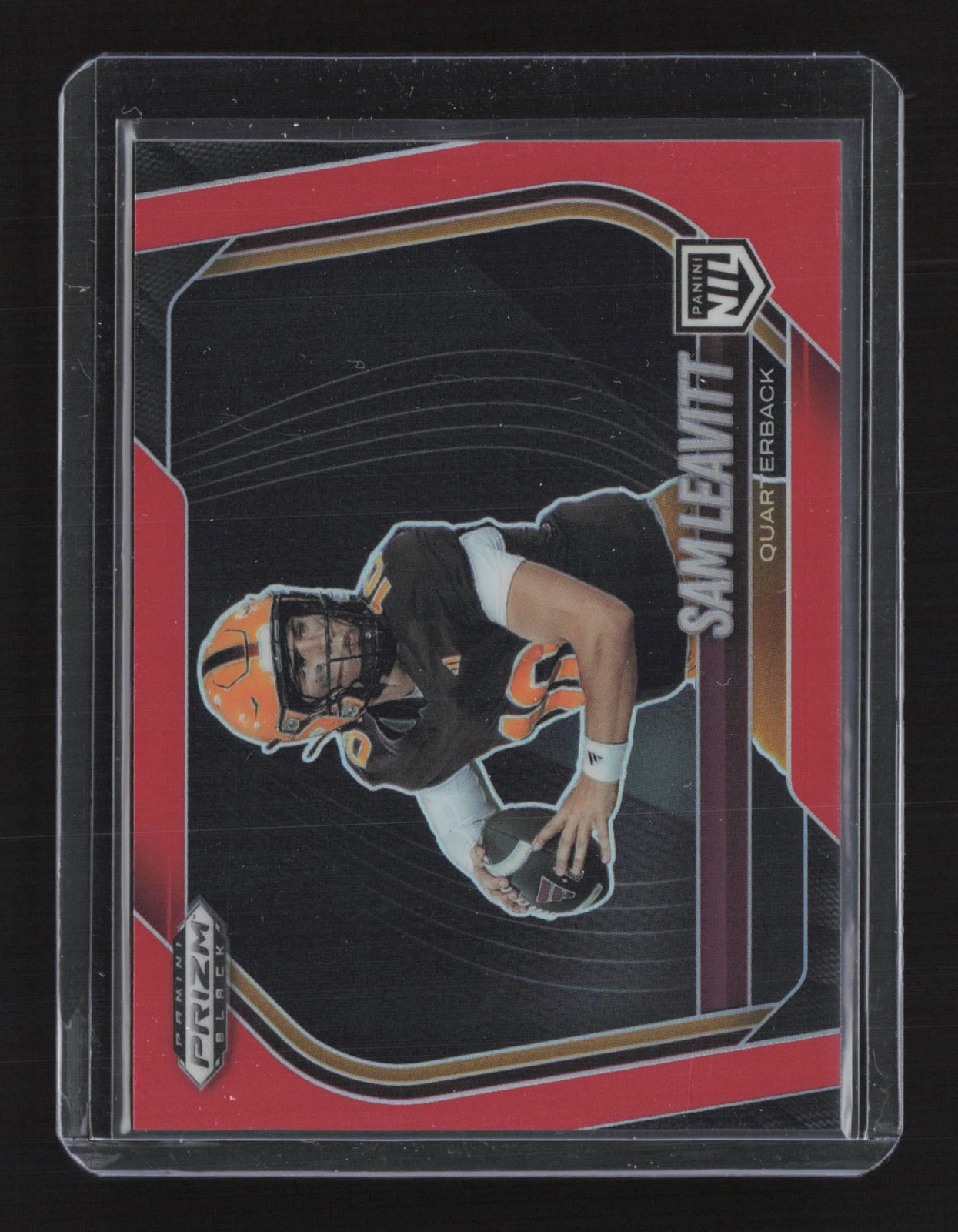 2025 Panini Prizm Black #182 Sam Leavitt Prizms Red #/299