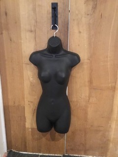 Wall Hanging Mannequin ￼in Black