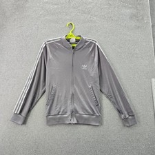VINTAGE Adidas Men Jacket M Gray ATP Keyrolan 80s Track Logo Embroidery READ