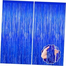 Party Decorations, 2Pack Ocean Party Decor Supplies Party Streamers Blue