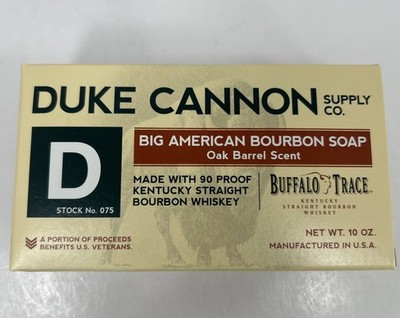Duke Cannon Big American Bourbon Soap 10 Oz Buffalo Trace Kentucky Whiskey NIB