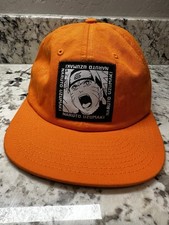 Naruto Woven Patch Slouch Flatbill Cap  Hat - Orange - One Size Fits All