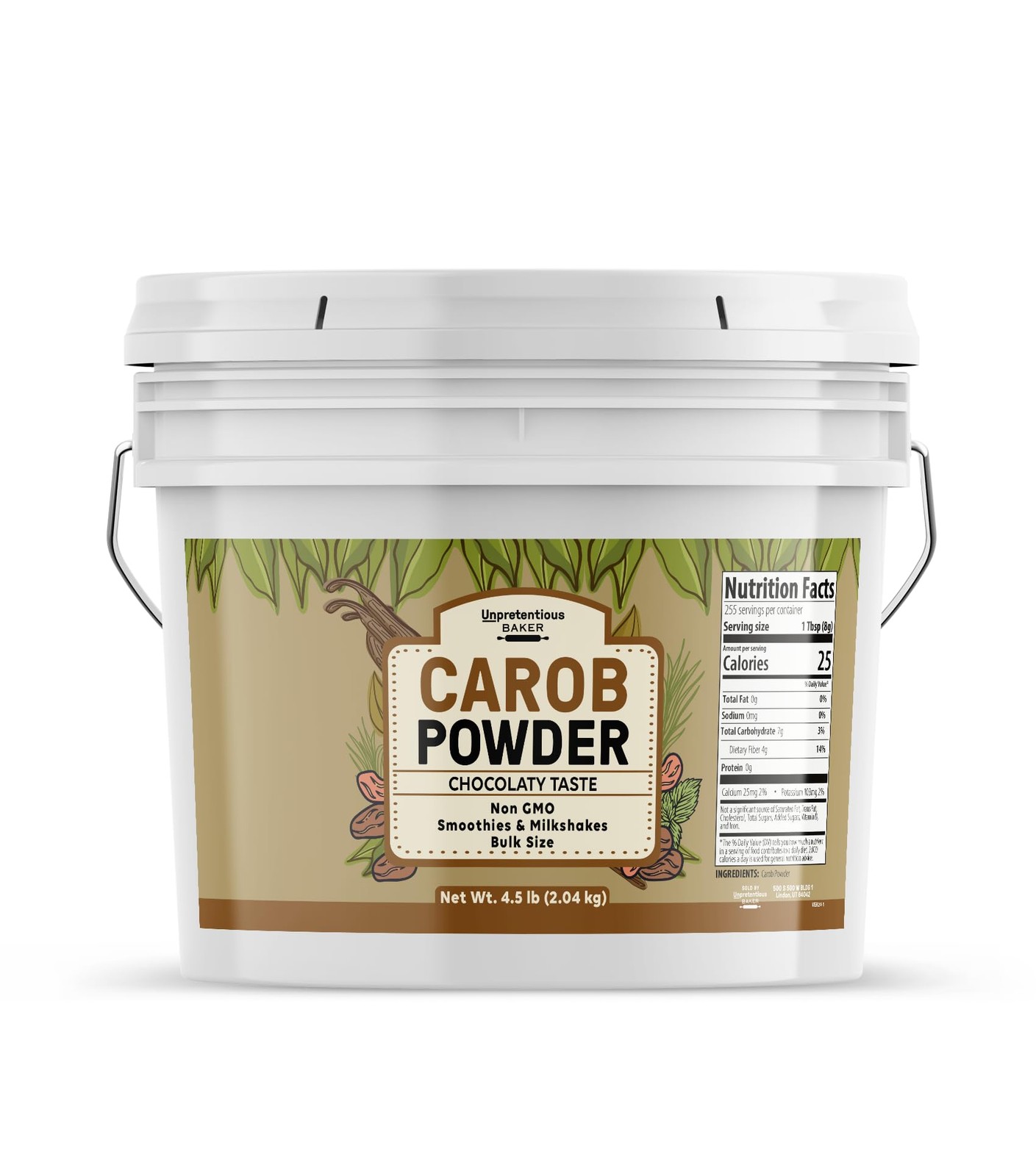 Carob Powder, 1 Gallon, Baked Goods, Milkshakes, Smoothies