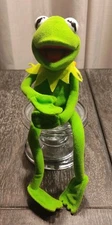 Nanco Kermit The Frog Plush Vintage Jim Henson Muppets Poseable 14"