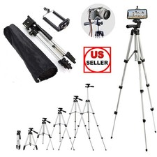Universal Camera Tripod Stand Holder Mount for iPhone Samsung Cell Phone w/ Bag