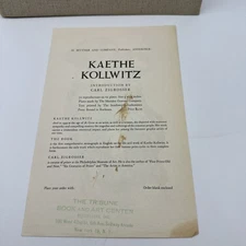Kaethe Kollwitz 1946 H. Monograph 72 Plates- Original Prospectus- (45-7)