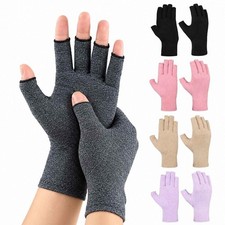 Arthritis Compression Gloves Fingerless Hand Support Carpal Tunnel Pain Relief