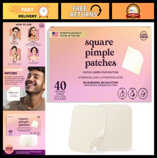 Large Hydrocolloid Pimple Patches 40CT - Acne Treatment for Face, Body, Nose, Ch