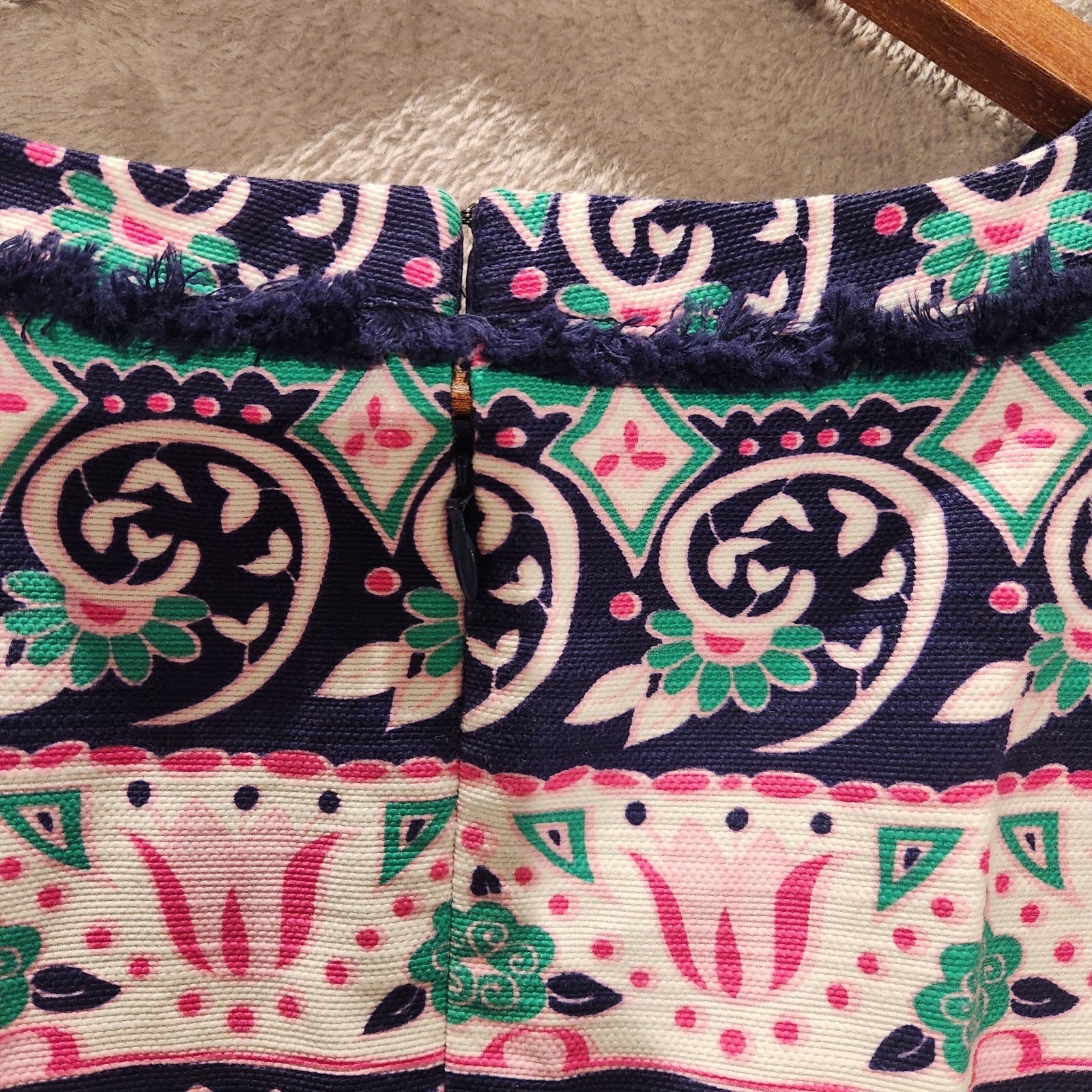 Talbots Multi Pattern Striped Sleeveless Mini She… - image 4