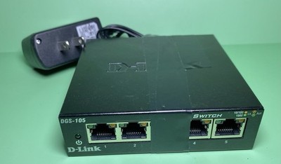 D-Link DGS-105 5-Port Gigabit Unmanaged Metal Desktop Ethernet Switch