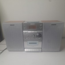 Sony CMT-EP303 micro Stereo CD cassette player and speakers preowned tested 