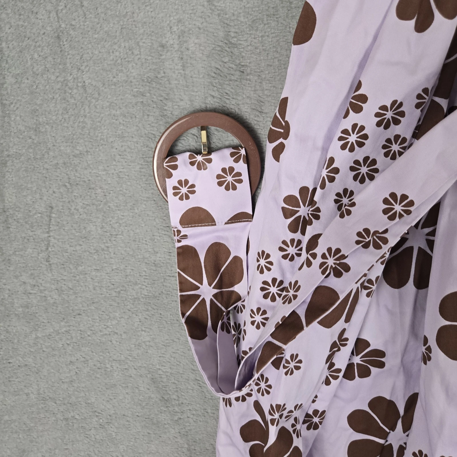 Abito Kate Spade donna 2 lilla floreale cintura viola zip *LEGGI