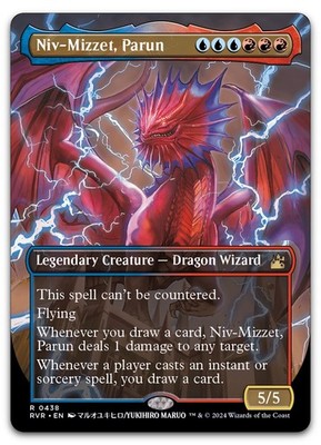 Niv-Mizzet, Parun (Anime Borderless) #438 (NM) Ravnica Remastered RVR Magic MTG