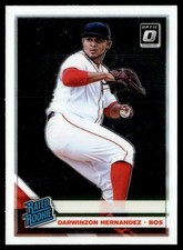 2019 Donruss Optic Darwinzon Hernandez Rookie Boston Red Sox #86