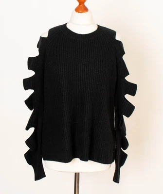 Pull femme ZOE JORDAN noir 30% cachemire 70% laine taille S/M 13718 - Photo 1/4