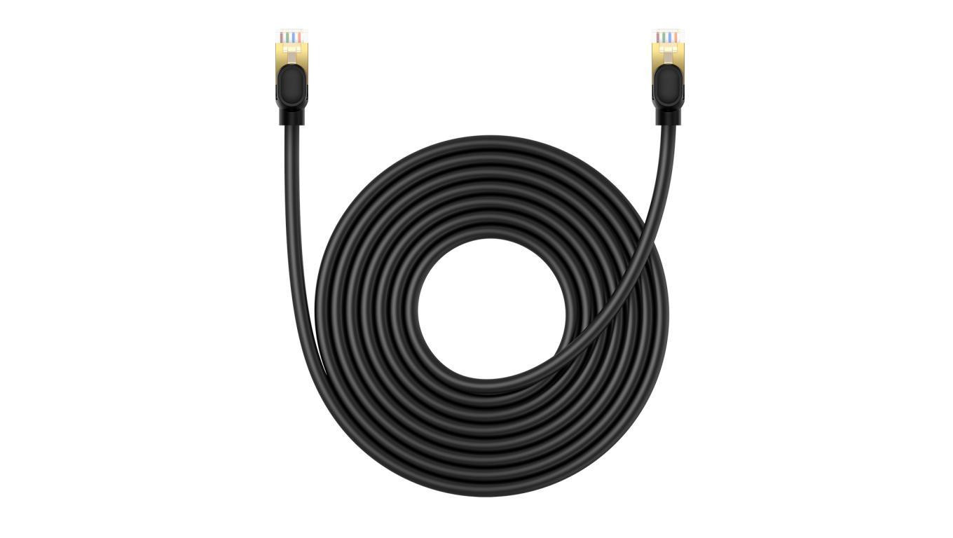Кабель Ethernet Baseus High Speed Cat 8 40 Гбитс 8 м - черный 6190₽