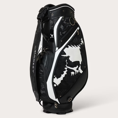OAKLEY ブラック キャディバッグ Oakley Golf Cart Bag Skull 18.0 9.5 x 47in 5-way Divider 2025