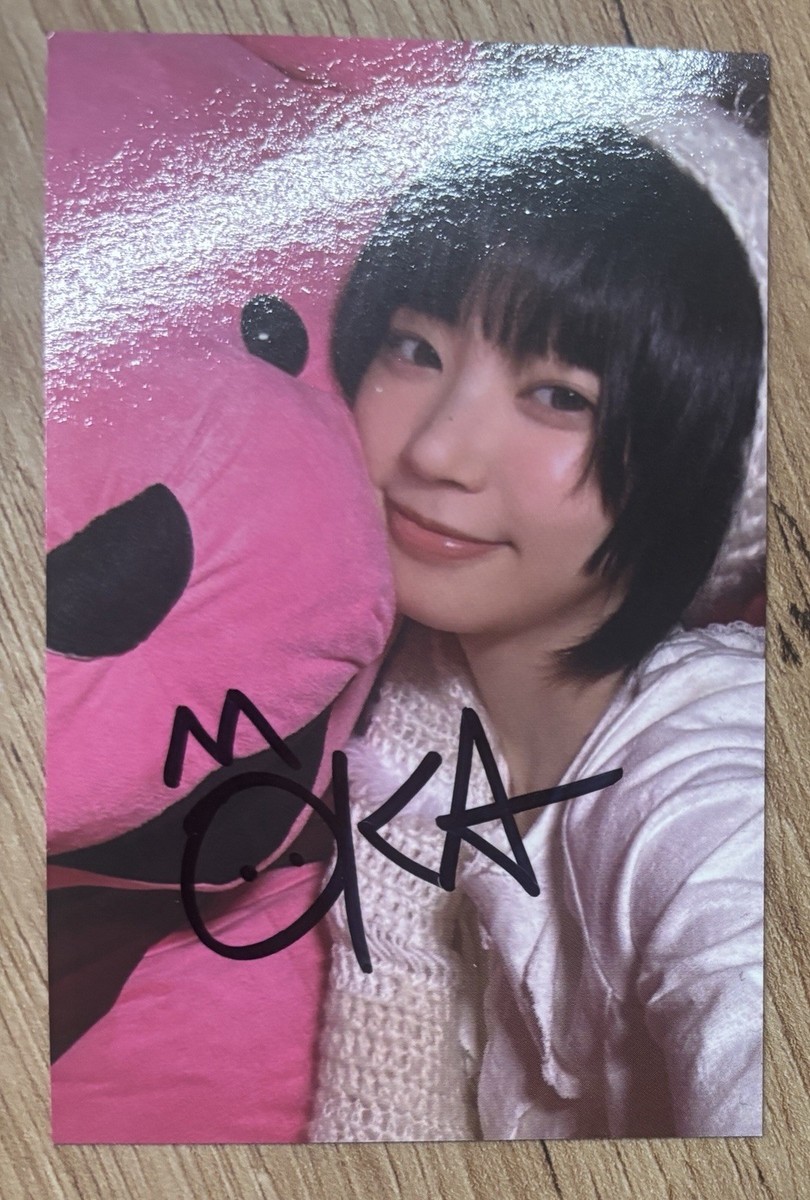 ILLIT MOKA モカ 直筆サイン入り トレカ illit Super Real Me MOKA Autographed Signed Broadcast Photo card