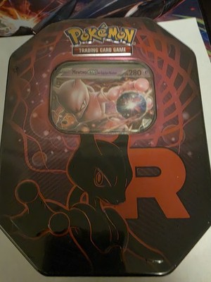 Pokemon Super Rare Spanish Team Rocket Mewtwo Ex Tin (International) - (MCAP)