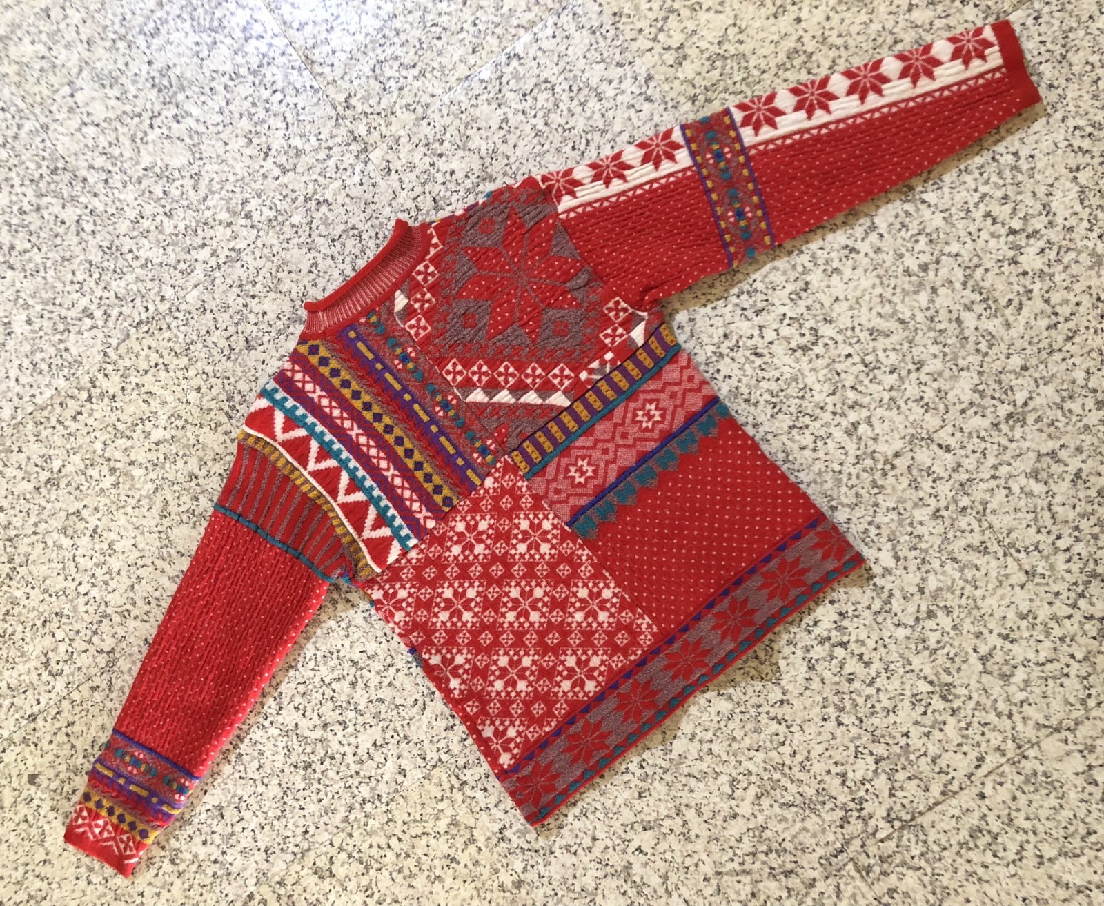 Vintage Kenzo Golf Multi-Pattern Patchwork Knit S… - image 13