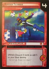 MegaMan NT Warrior TCG - Superior Technique, 1 R 98 Rare CCG Power Up 