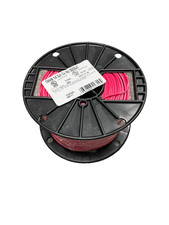 14 AWG SOLID Copper Wire RED THHN, THWN-2, 600V, T90, 500' Length