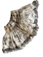 Persnickety Girls Flare Skirt Butterfly Print Brown Cotton Size 2 Years