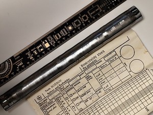 Silicon Rod High Purity Si99.9 Anode 28mm x263mm Monocrystal Metal FZ CZ 5N 6N