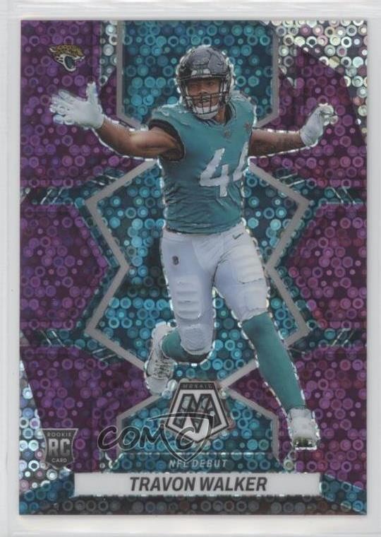 2022 Mosaic NFL Debut No Huddle Purple Prizm 46/50 Travon Walker Rookie RC 6er