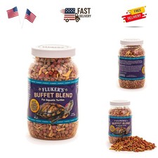Buffet Blend Aquatic Formula, Turtle Food with Freeze, Dried Shrimp, Mealworm...