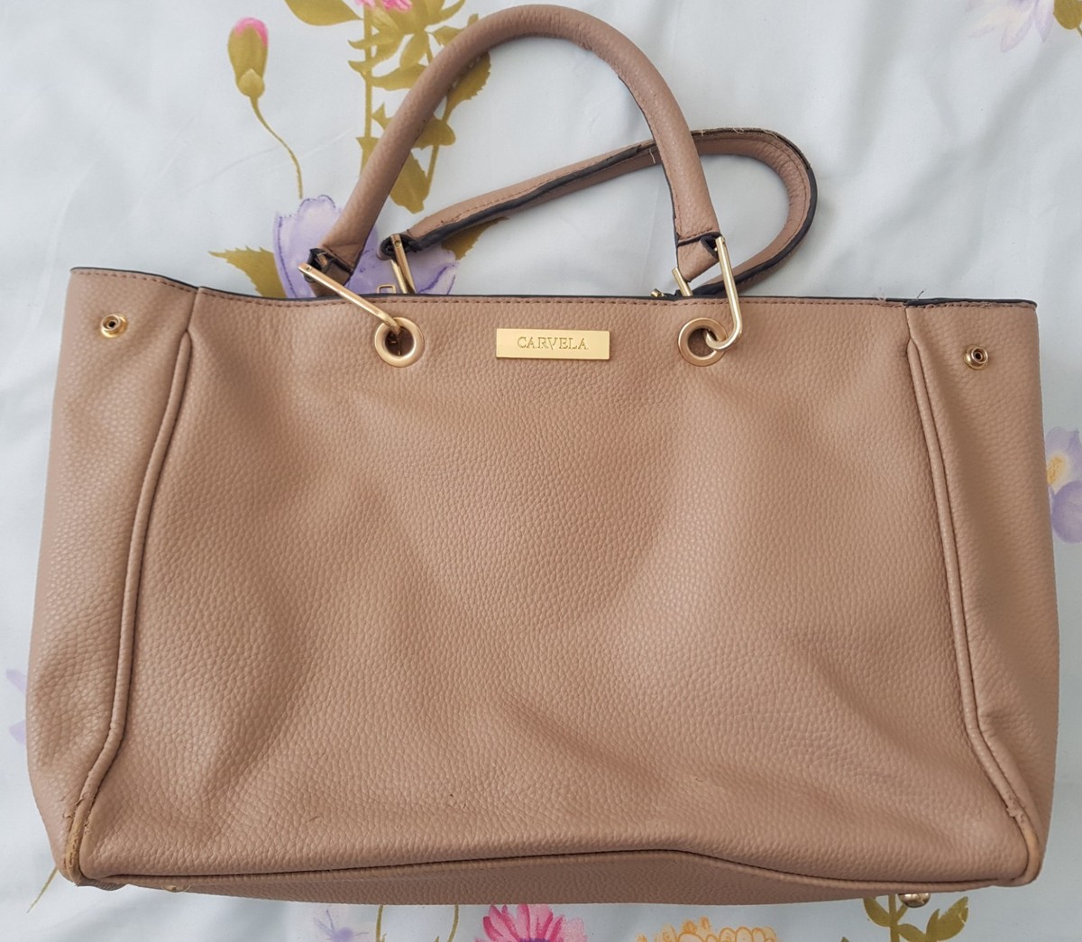 Carvela Womens Handbag Beige Nude Colour Bag UK