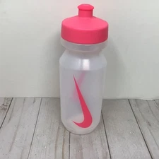 Nike Big Mouth Water Bottle 2.0 Clear Pink 22oz Sports Plastic Squeeze Bottle