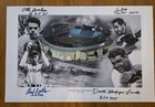 Cleveland Greats Signed Litho Dante Lavelli Bob Feller Lou Groza Otto Graham