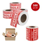 2″x3″ 3″x5″ Fragile Stickers 500/Roll Handle With Care Warning Fragile Labels US