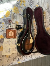 Vintage Stella A-Style Mandolin Sunburst  TKL Hard Case, Tuner, Strings  Picks