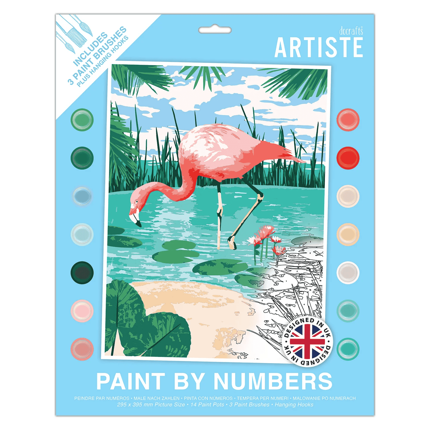 Paint By Numbers Artiste -Tropical Flamingo
