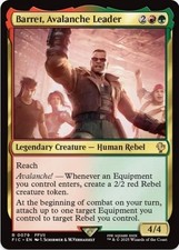 1 x Barret, Avalanche Leader - Final Fantasy Commander - LP - MTG