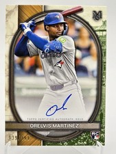 2025 Topps Museum Collection Orelvis Martinez On Card Auto /199 Blue Jays #AA-OM