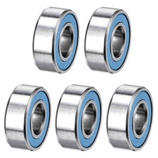 5Pcs MR115-2RS Deep Groove Bearing, 5x11x4mm Double Sealed Chrome Steel ABEC-7