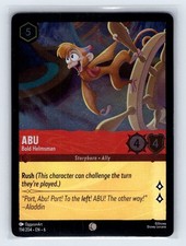 Abu - Bold Helmsman 114/204 Common Cold Foil Azurite Sea Disney Lorcana TCG