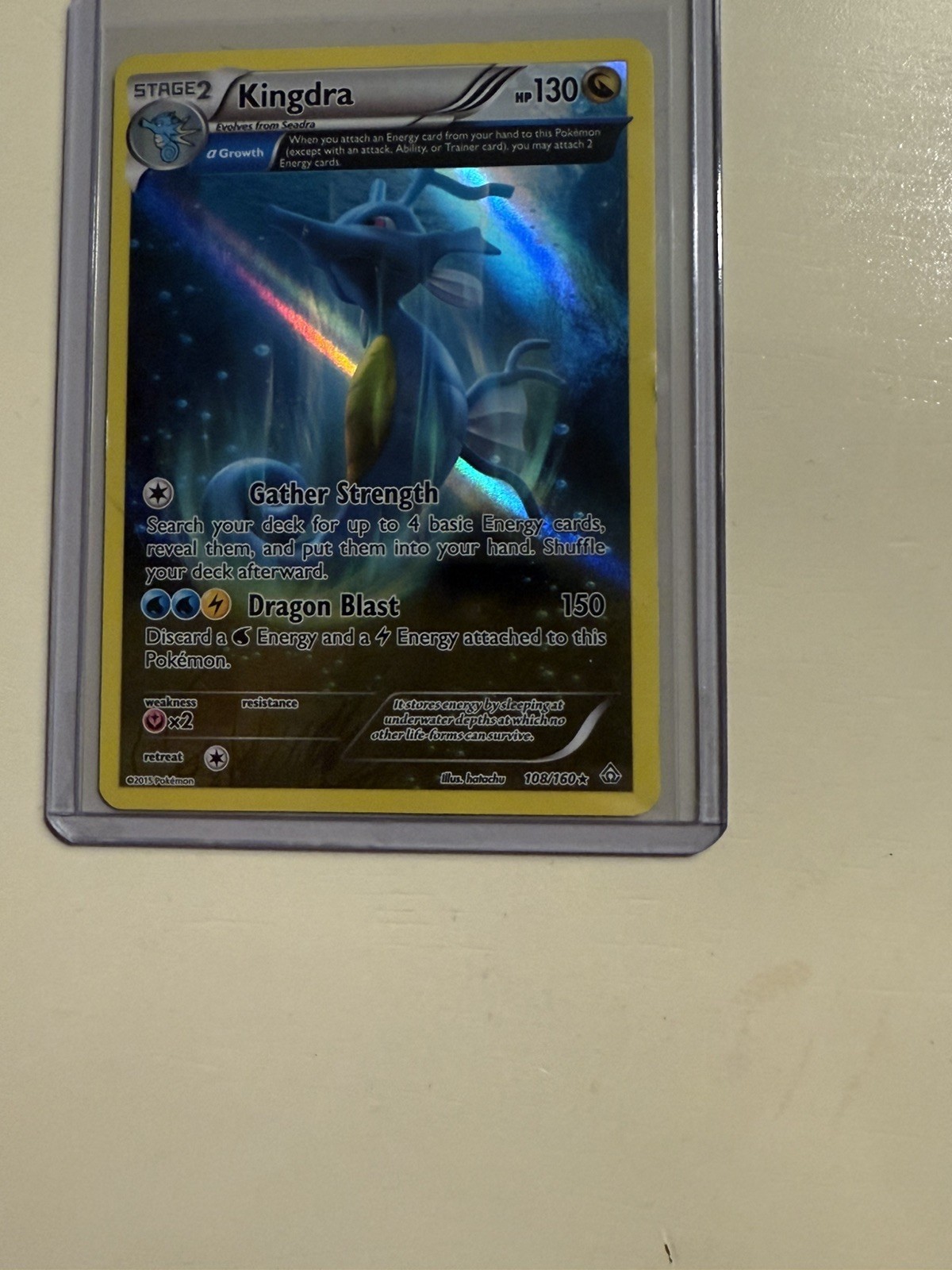 Pokémon TCG Kingdra Primal Clash 108/160 Regular Holo Rare